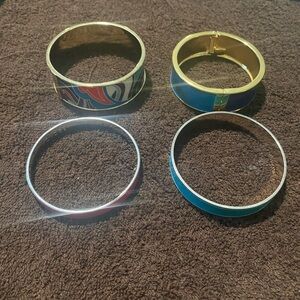 Set of Colorful Bangle Bracelets